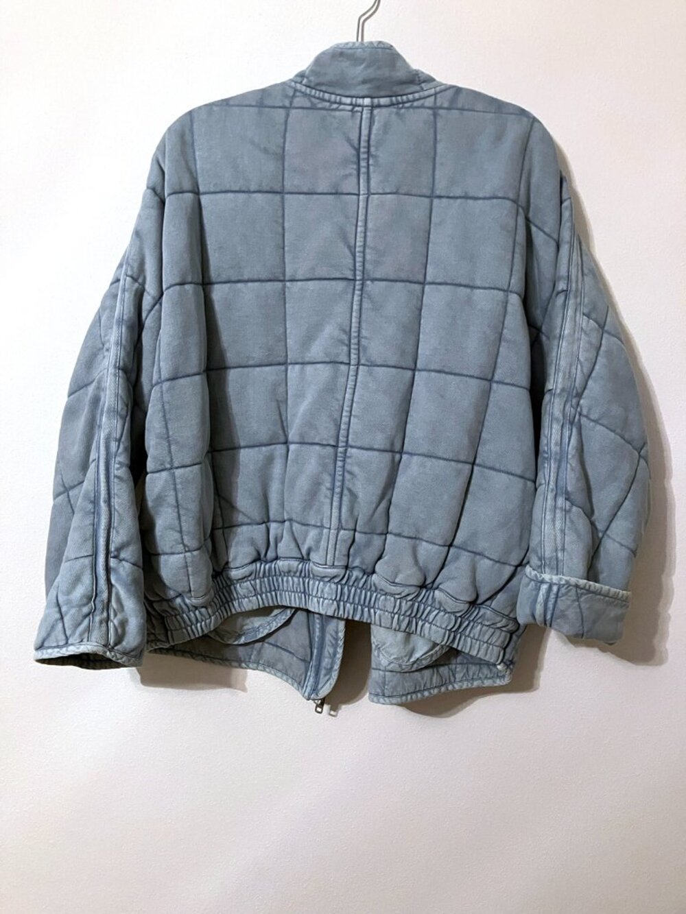 Free People Quilted Dolman Jacket, Wavy Waters | Size M - Picture 9 of 10